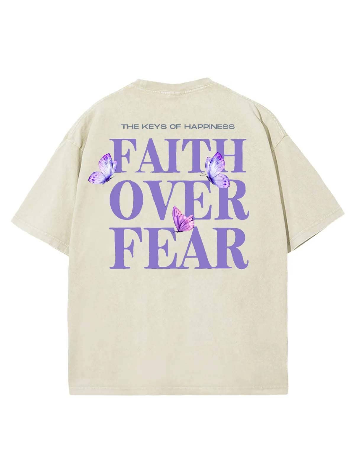 Faith Over Fear Unisex Washed T-Shirt