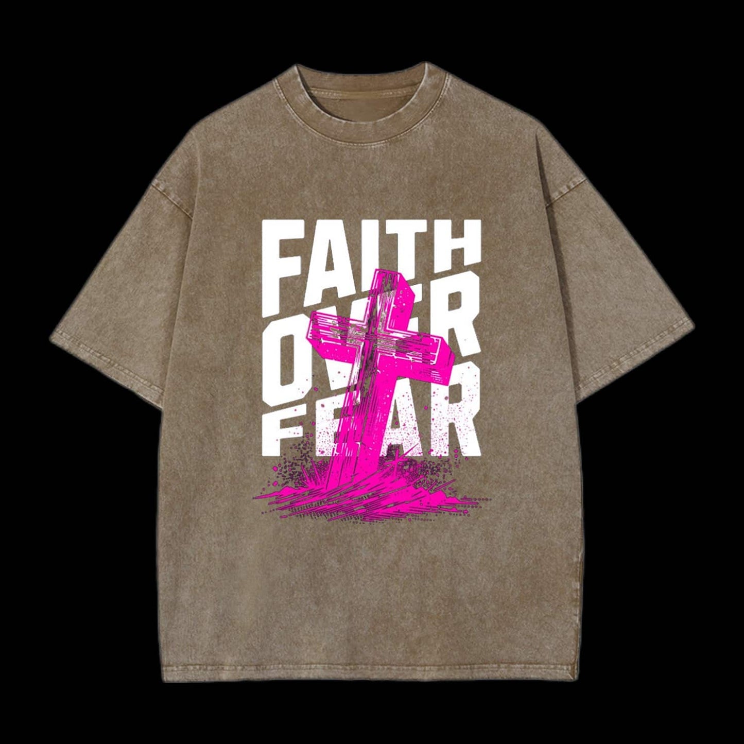 Faith Over Fear Printed Men's Tee