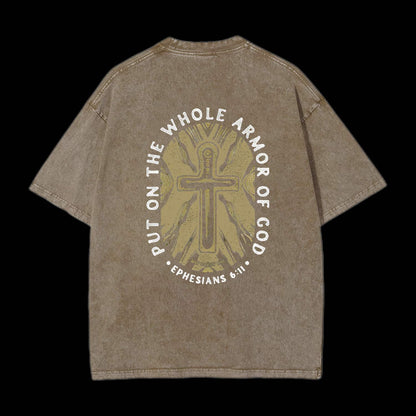 Put On The Whole Armor Of God Printed Men's Tee