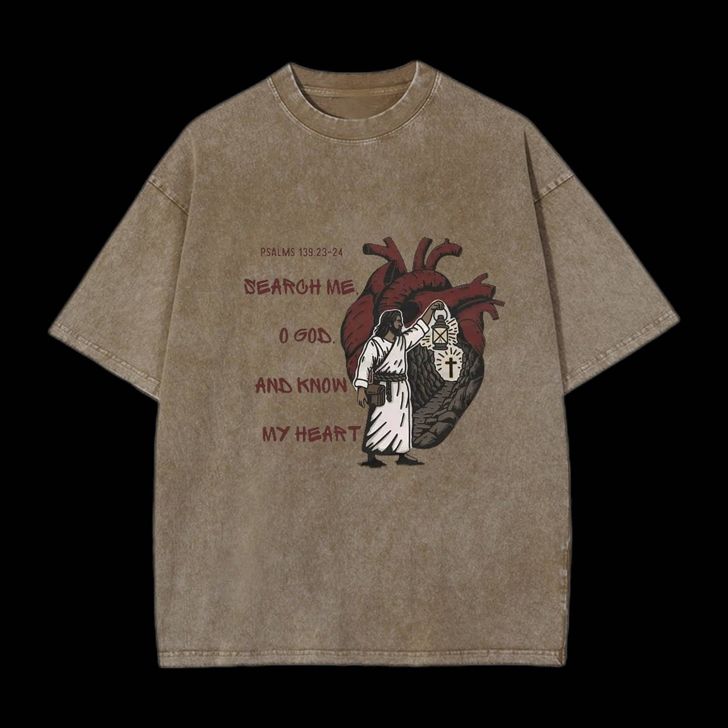 Search Me And Know My Heart Christian Tee