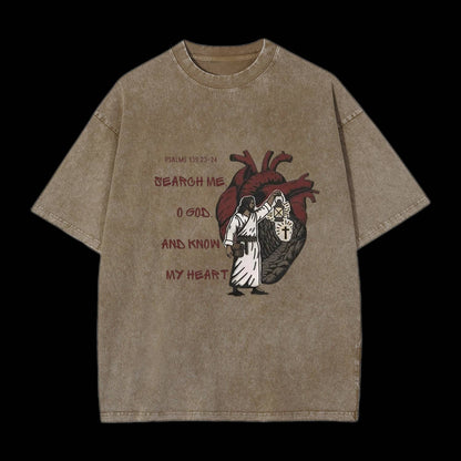 Search Me And Know My Heart Christian Tee