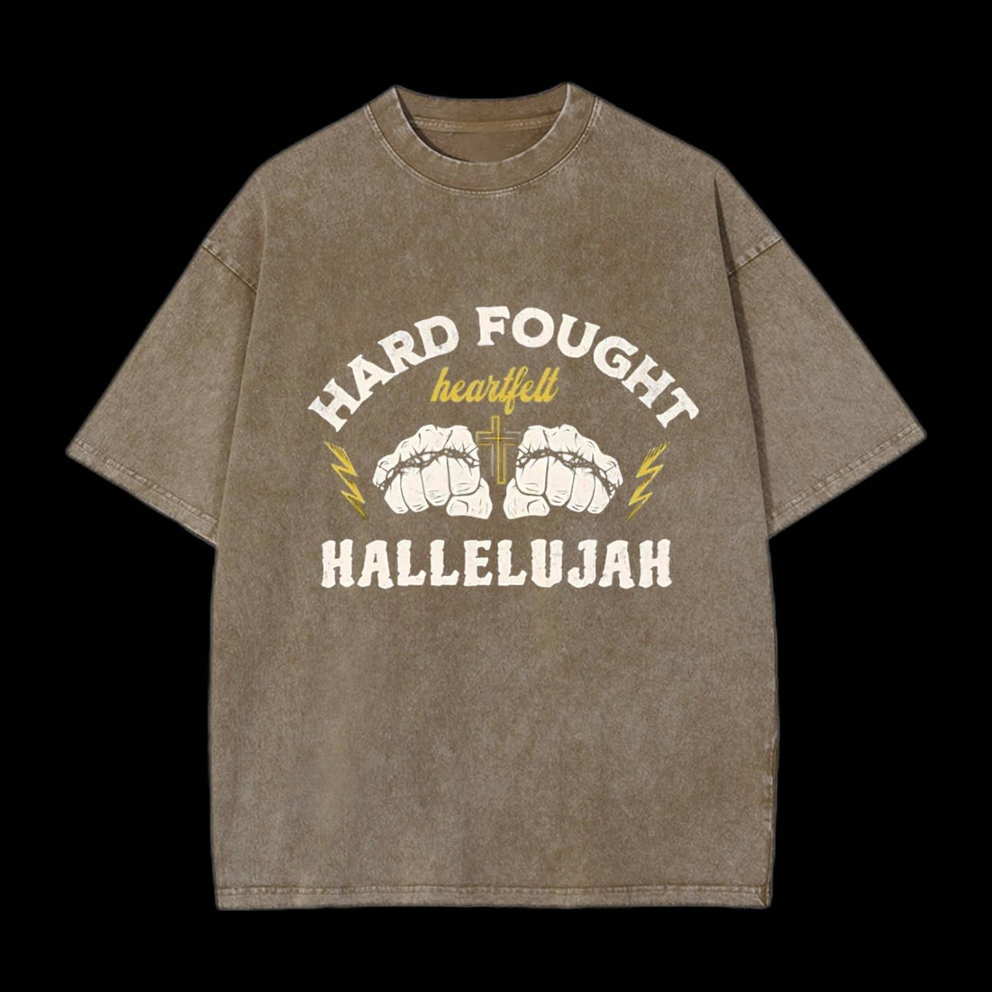 Hard Fought Christian Washed T-Shirt
