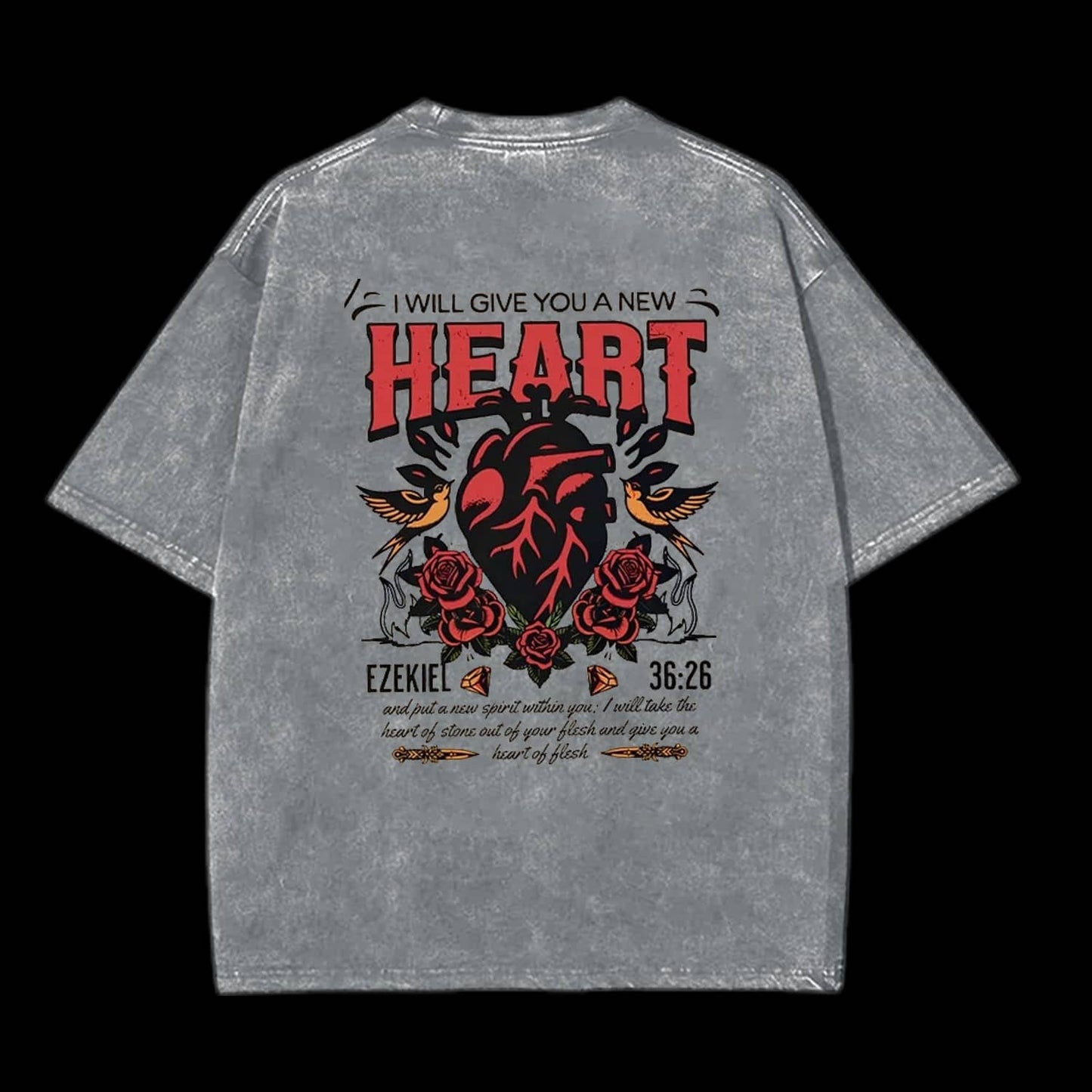 I Will Give You A New Heart Christian Tee