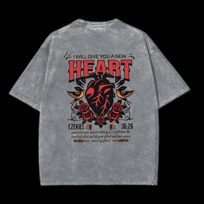 I Will Give You A New Heart Christian Tee