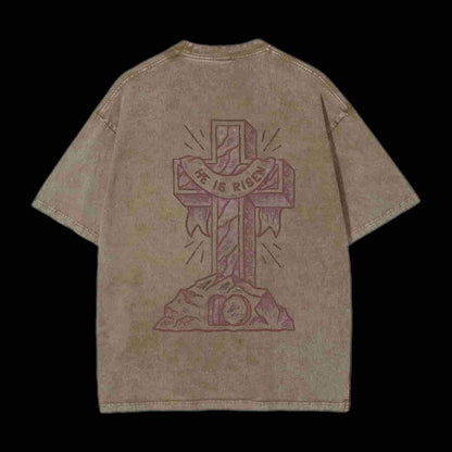 He Is Risen Christian Tee