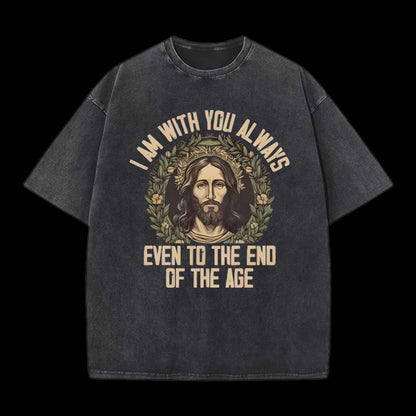 I Am With You Always Printed Men's Tee