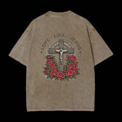 Love Like Jesus Printed Men's Tee