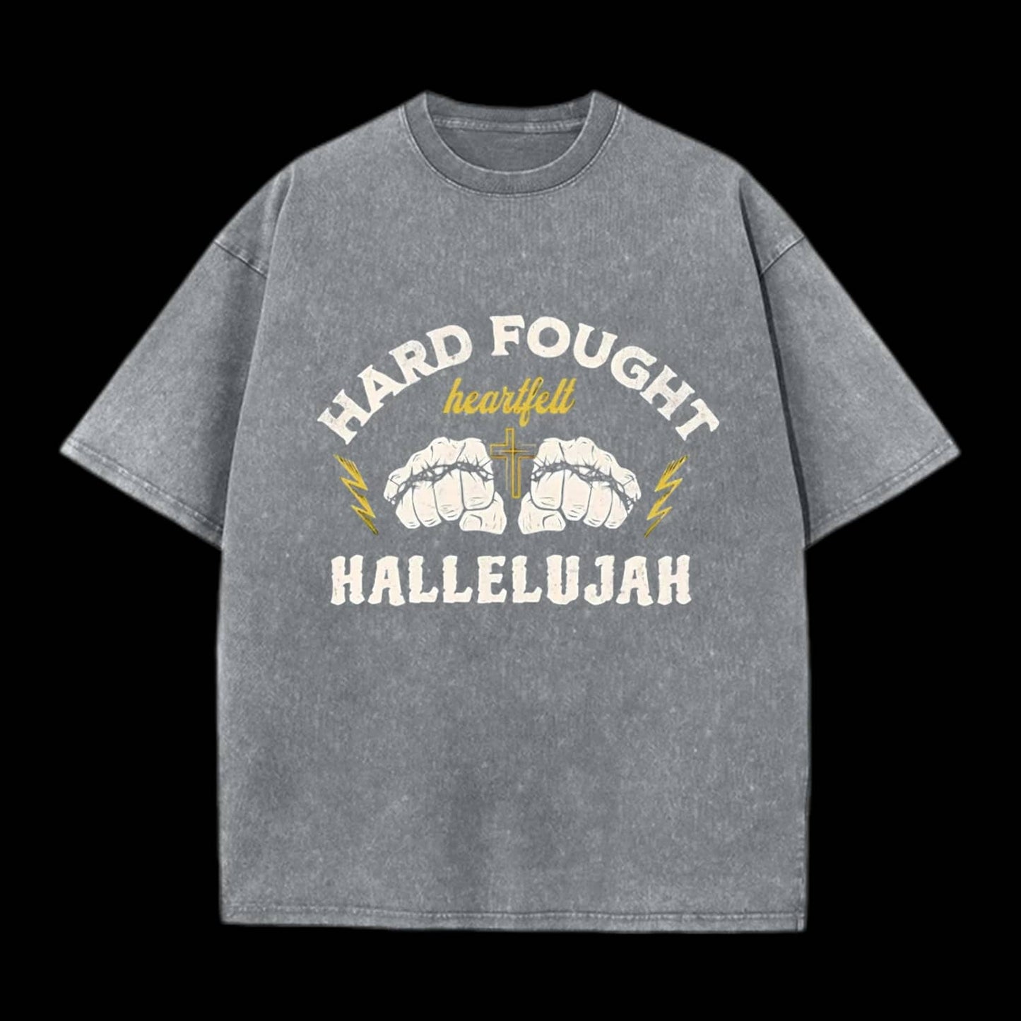 Hard Fought Christian Washed T-Shirt