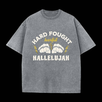 Hard Fought Christian Washed T-Shirt