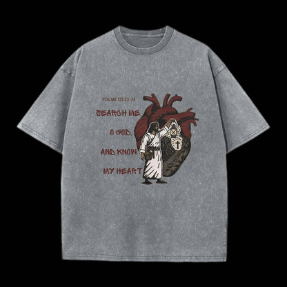 Search Me And Know My Heart Christian Tee
