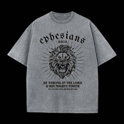 BE STRONG IN THE LORD CHRISTIAN TEE