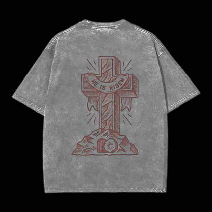 He Is Risen Christian Tee