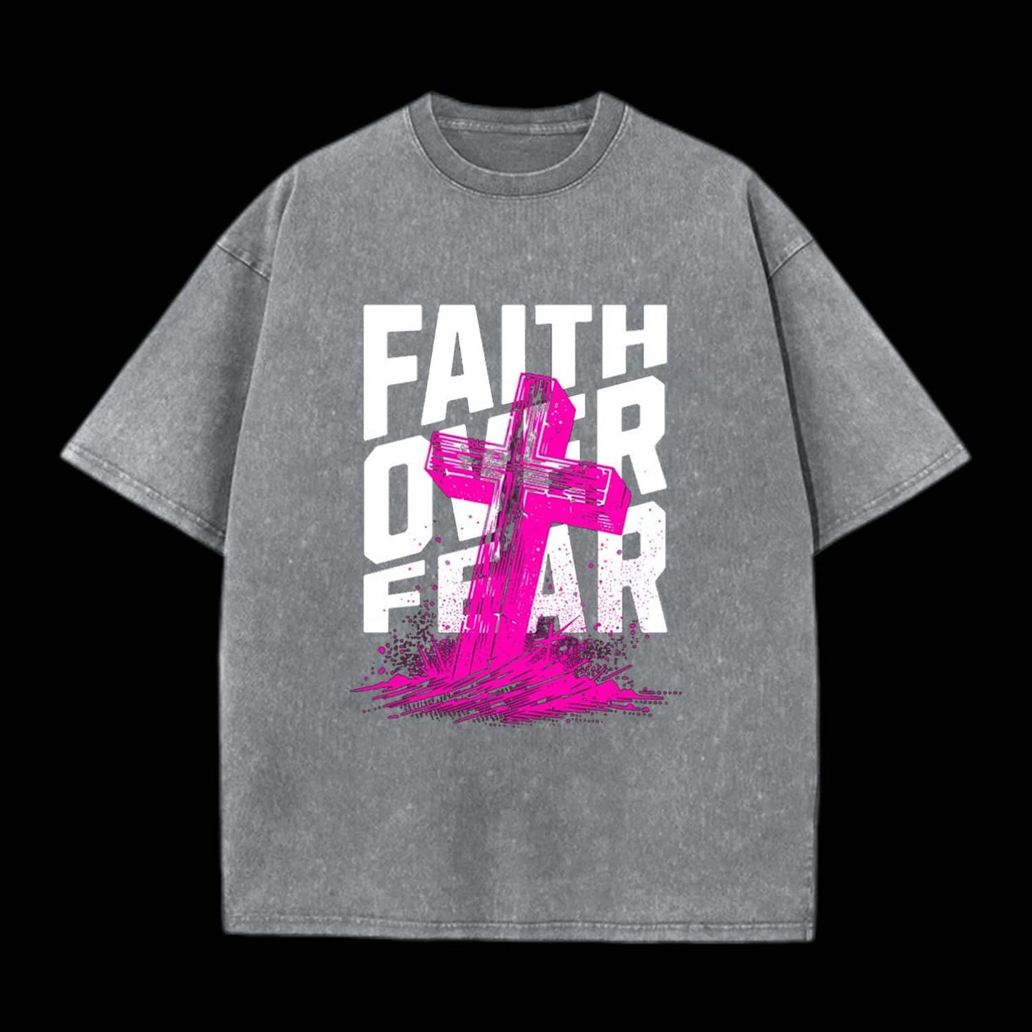 Faith Over Fear Printed Men's Tee