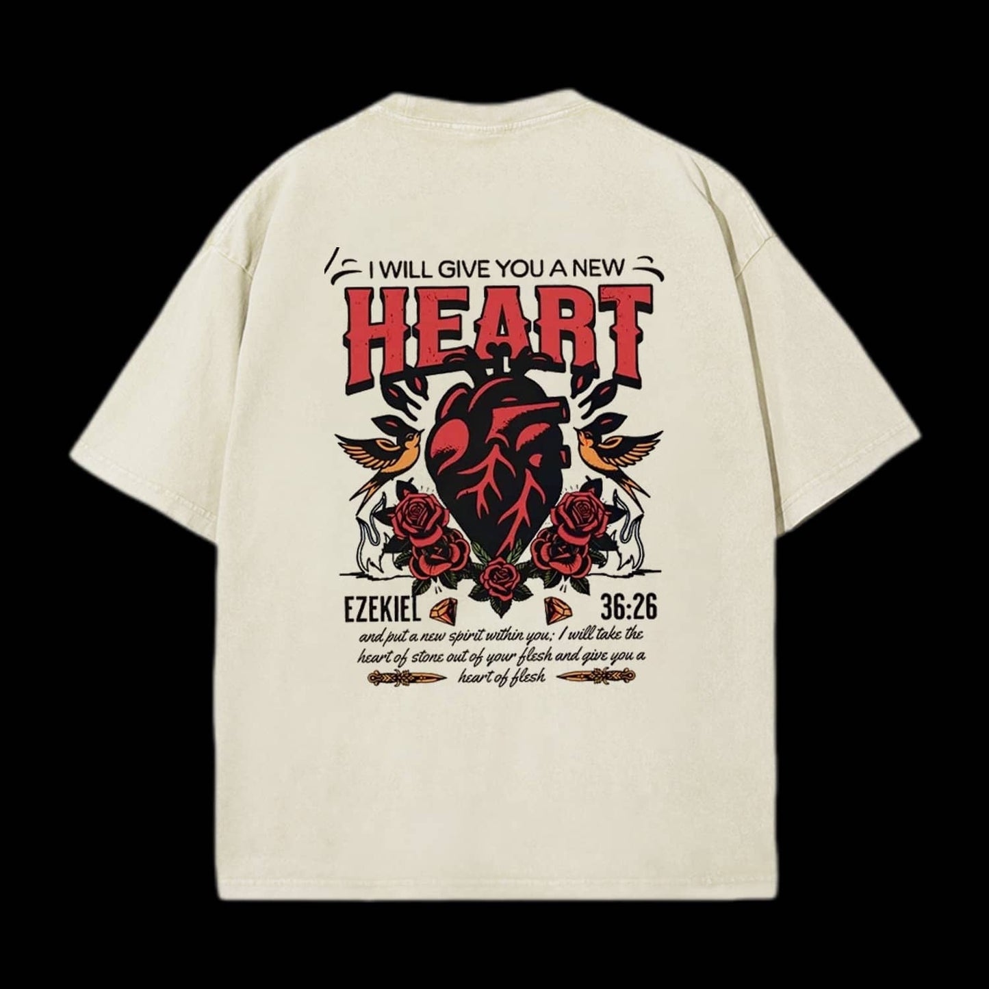 I Will Give You A New Heart Christian Tee