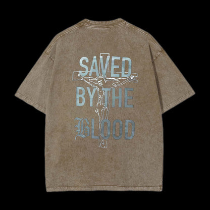 Saved By The Blood Printed Tee