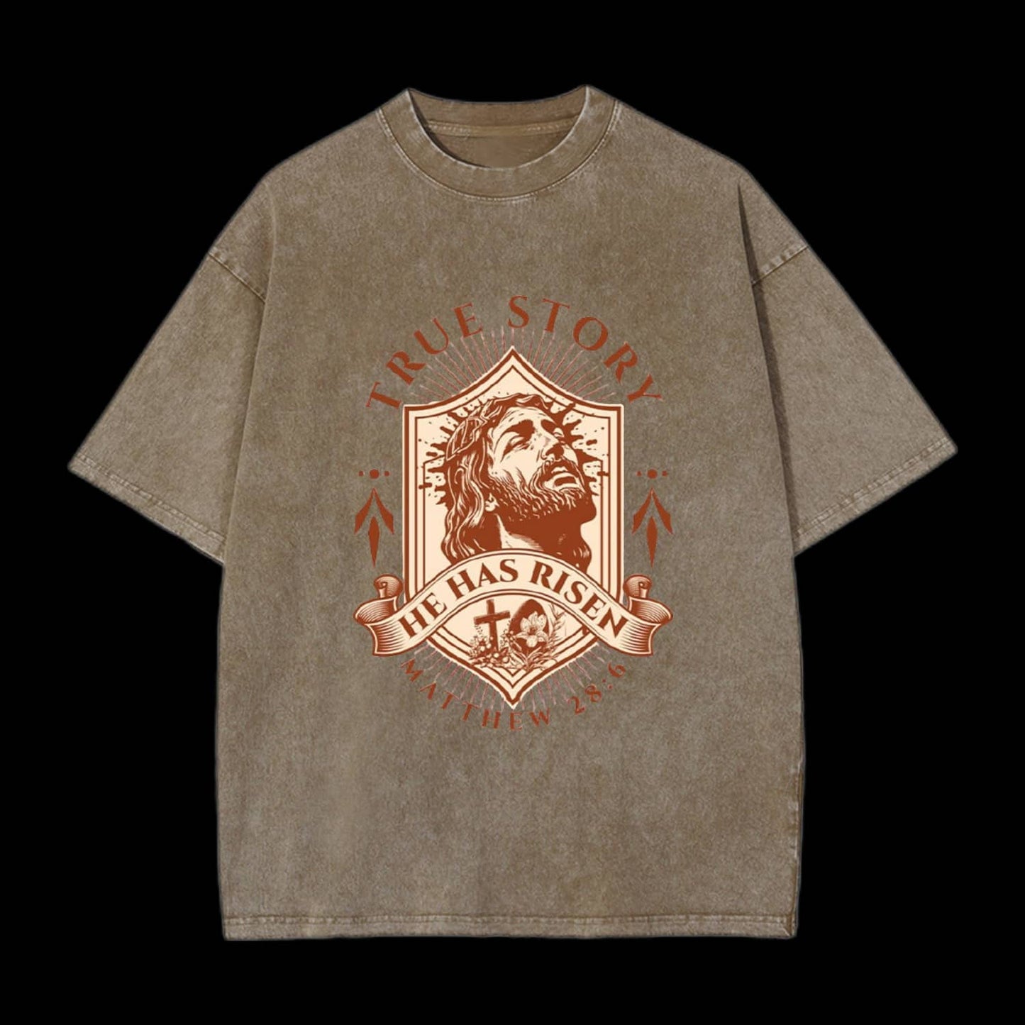 True Story He Has Risen Printed Men's Tee