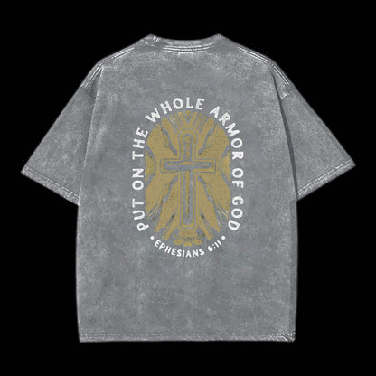 Put On The Whole Armor Of God Printed Men's Tee