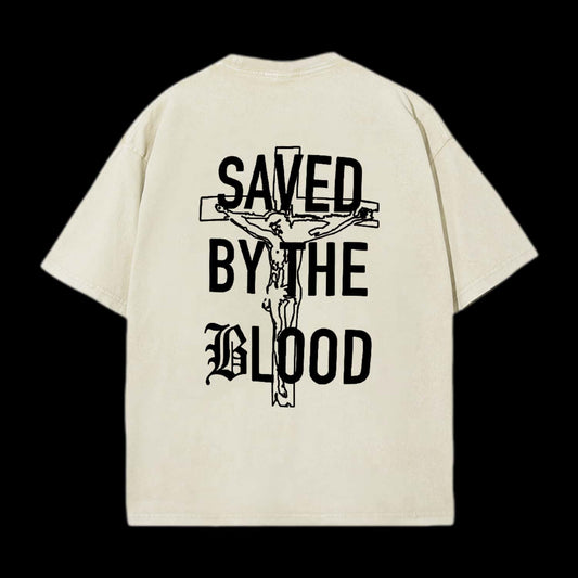 Saved By The Blood Printed Tee