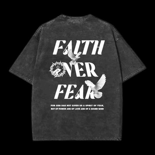 Faith Over Fear Christian Tee