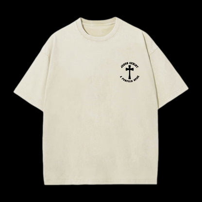 Jesus Christ & Pumpkin Spice Printed Men's Tee