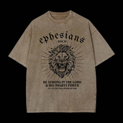 BE STRONG IN THE LORD CHRISTIAN TEE