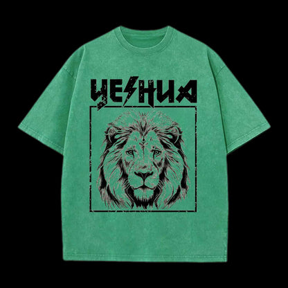 Retro Yeshua Lion Christian Tee