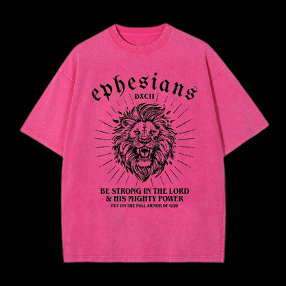 BE STRONG IN THE LORD CHRISTIAN TEE