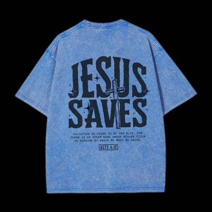 Jesus Saves Chirstian Tee