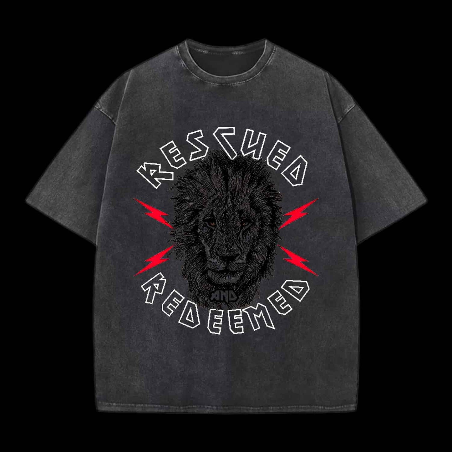 RESCUED AND REDEEMED LION CHRISTIAN TEE