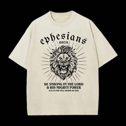 BE STRONG IN THE LORD CHRISTIAN TEE