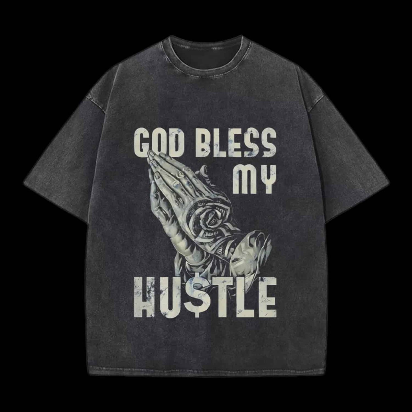 God Bless My Hustle Christian Tee