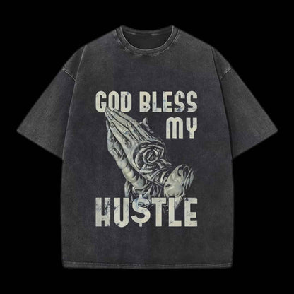 God Bless My Hustle Christian Tee