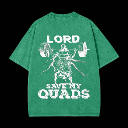 The Lord Save My Quads Christian Tee