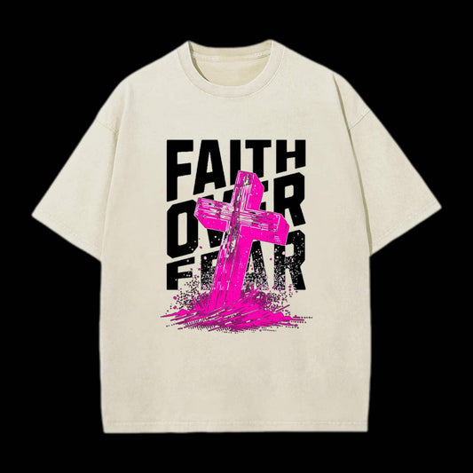 Faith Over Fear Printed Men's Tee
