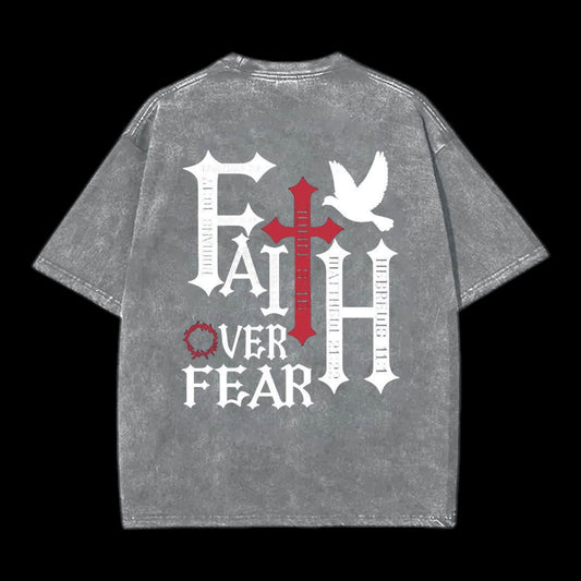 Faith Over Fear Printed Men's Tee
