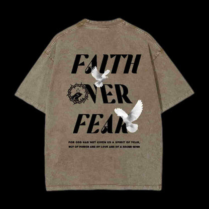 Faith Over Fear Christian Tee