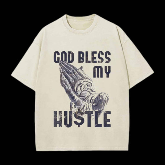 God Bless My Hustle Christian Tee