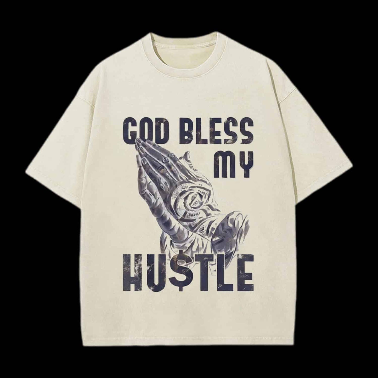 God Bless My Hustle Christian Tee