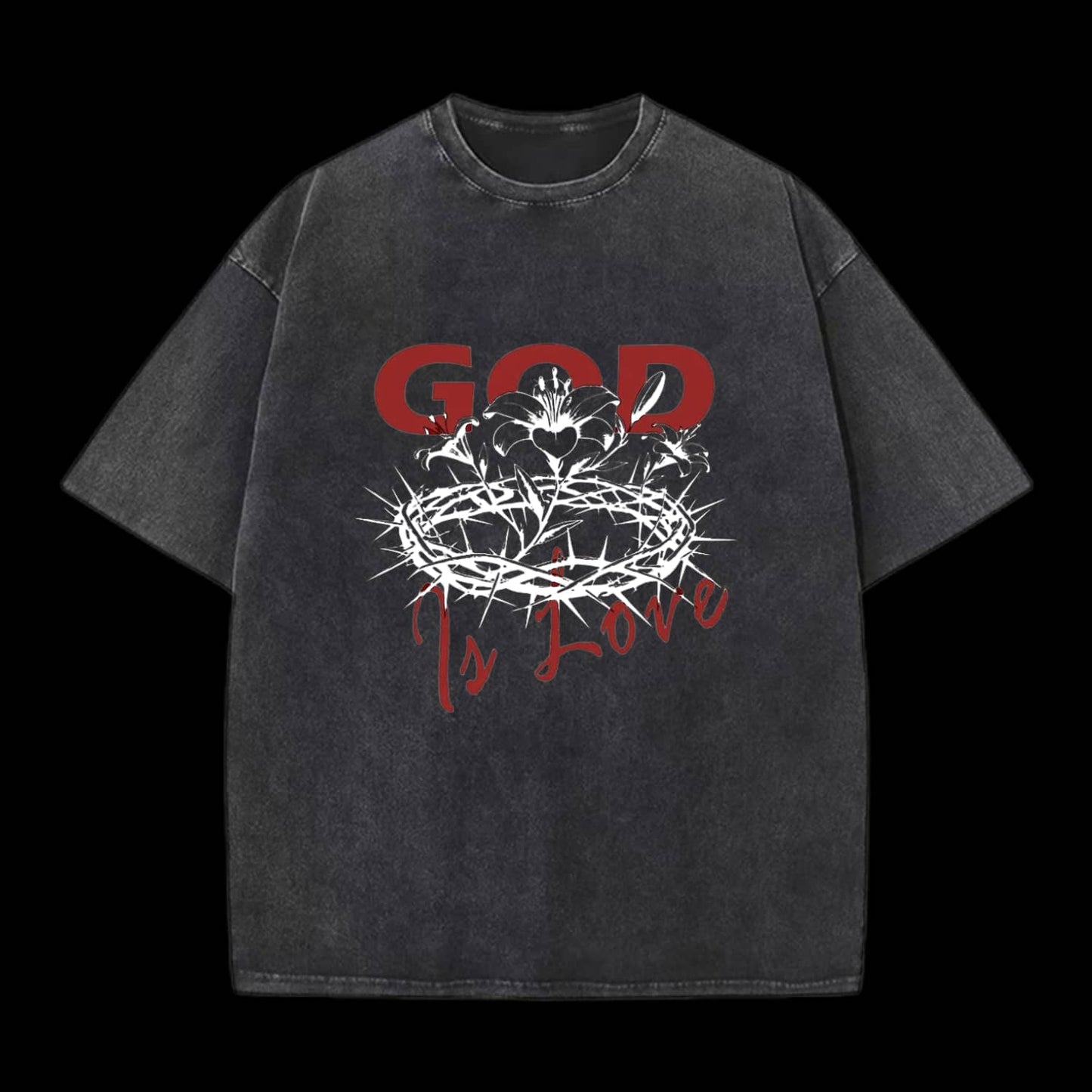 God Is Love Christian Washed T-Shirt