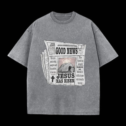 Good News Christian Washed T-Shirt