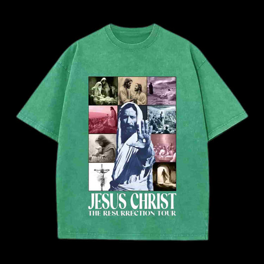 Jesus Christ The Resurrection Tour Christian Tee