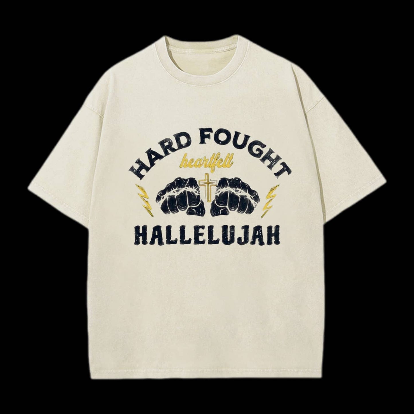 Hard Fought Christian Washed T-Shirt