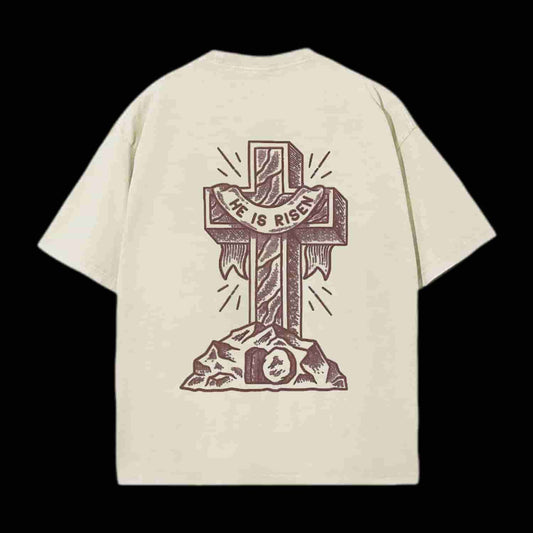 He Is Risen Christian Tee