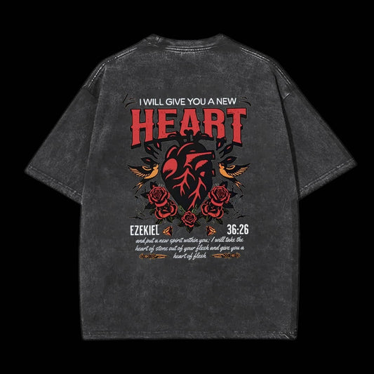 I Will Give You A New Heart Christian Tee