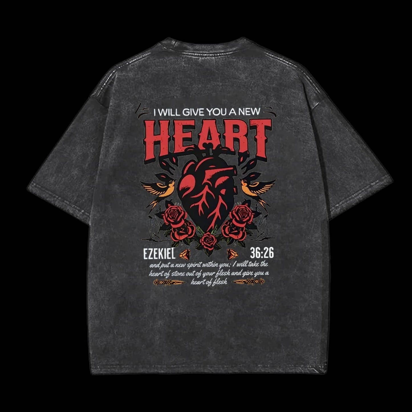 I Will Give You A New Heart Christian Tee