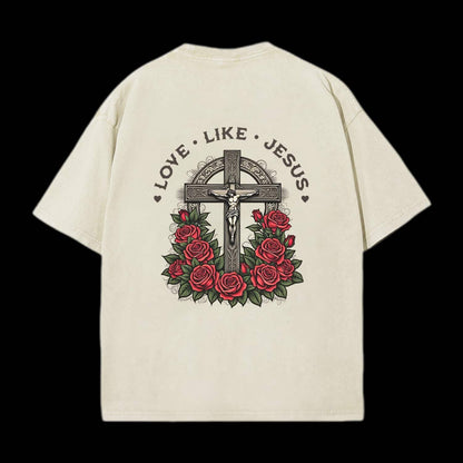 Love Like Jesus Printed Men's Tee