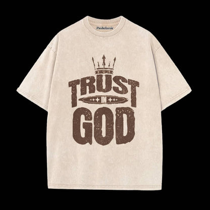 THE GOD CHRISTIAN WASHED T-SHIRT