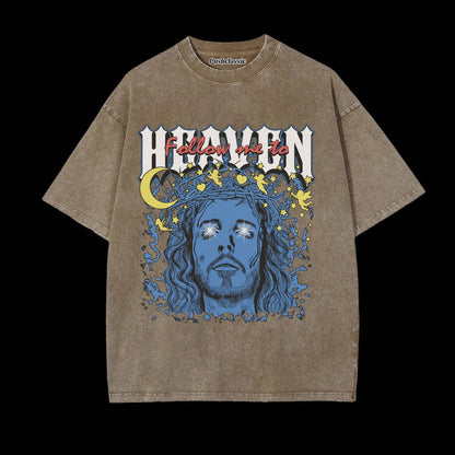 THE JESUS CHRISTIAN WASHED T-SHIRT