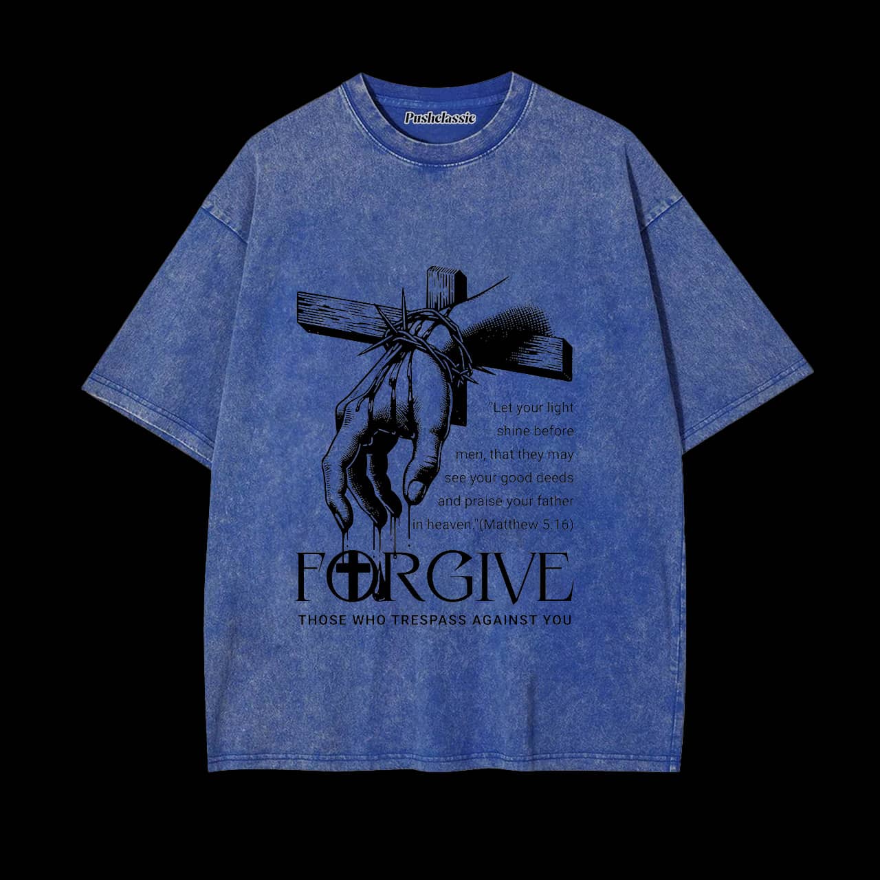 THE JESUS CHRISTIAN WASHED T-SHIRT
