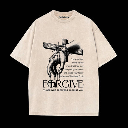 THE JESUS CHRISTIAN WASHED T-SHIRT